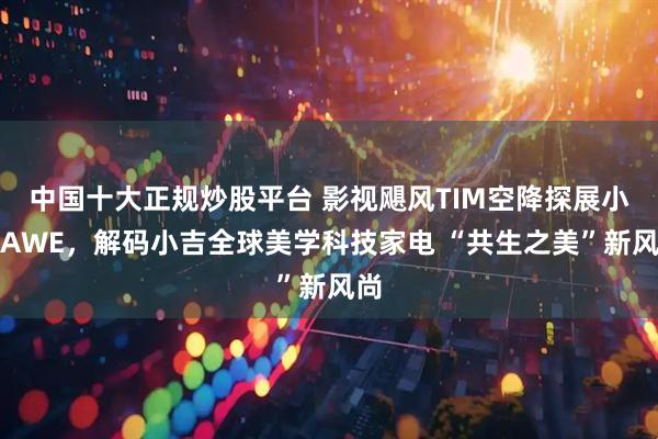 中国十大正规炒股平台 影视飓风TIM空降探展小吉AWE,解码小吉全球美学科技家电 “共生之美”新风尚